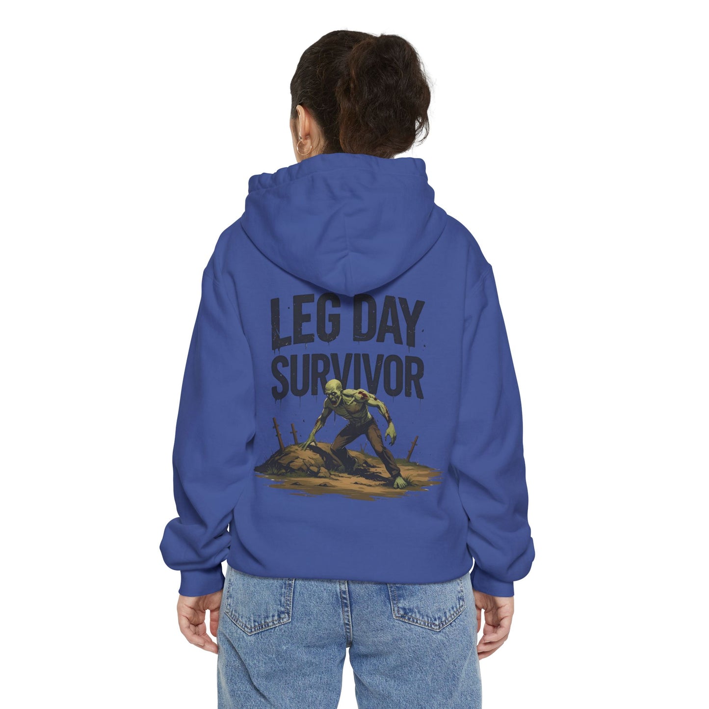 Leg Day Survivor! - Funny Gym Hoodie - Unisex Fitness Sweatshirt - Workout Apparel - S-5XL