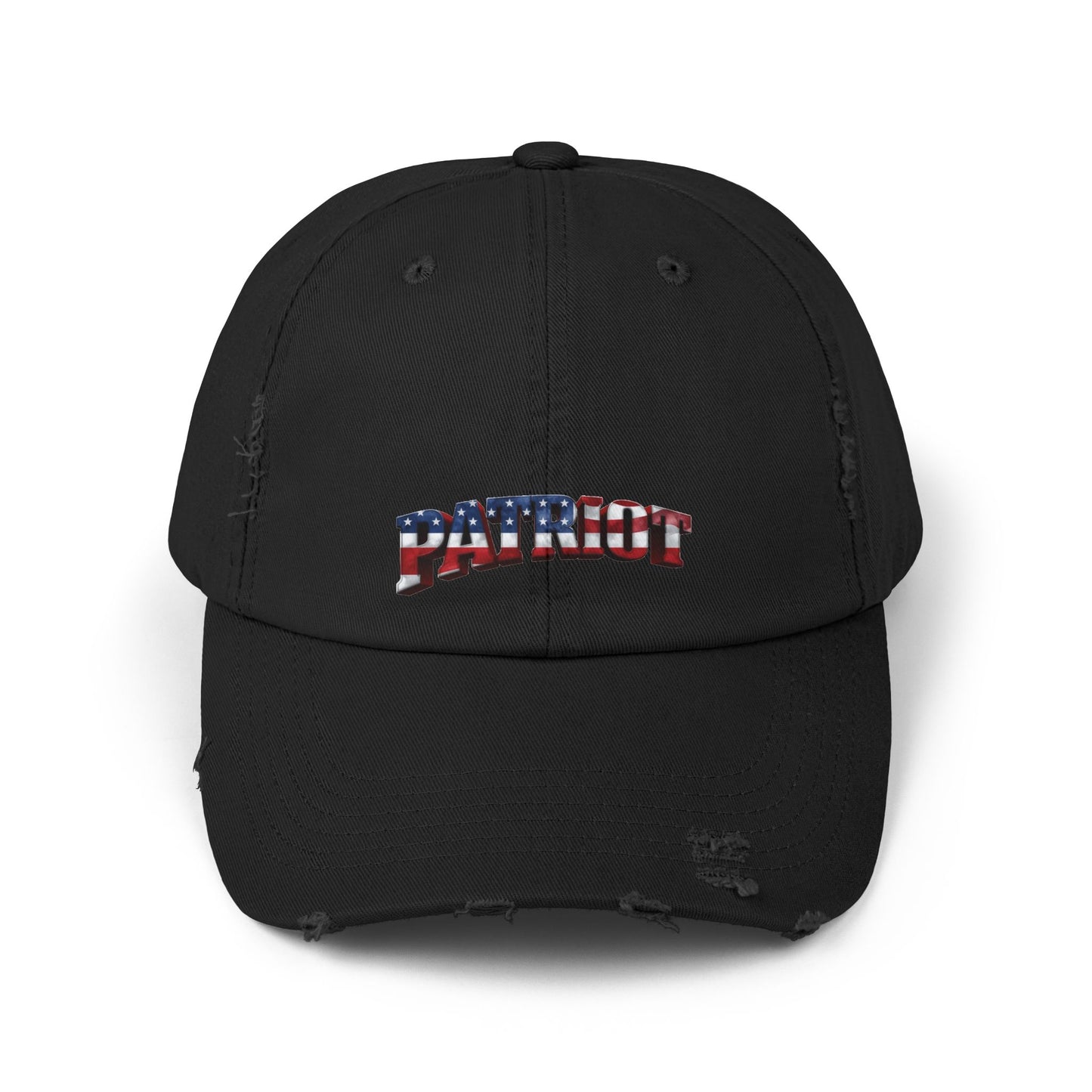 PATRIOT Distressed Dad Hat | American Flag Stars & Stripes Baseball Cap