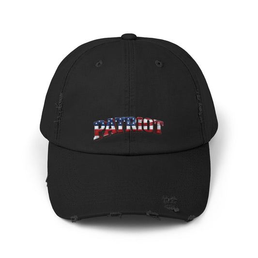 PATRIOT Distressed Dad Hat | American Flag Stars & Stripes Baseball Cap