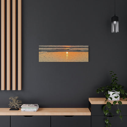 Stunning Sunset Beach Canvas Print, Ocean Decor, Wall Art, Home Decor, Coastal Artwork for Living Room