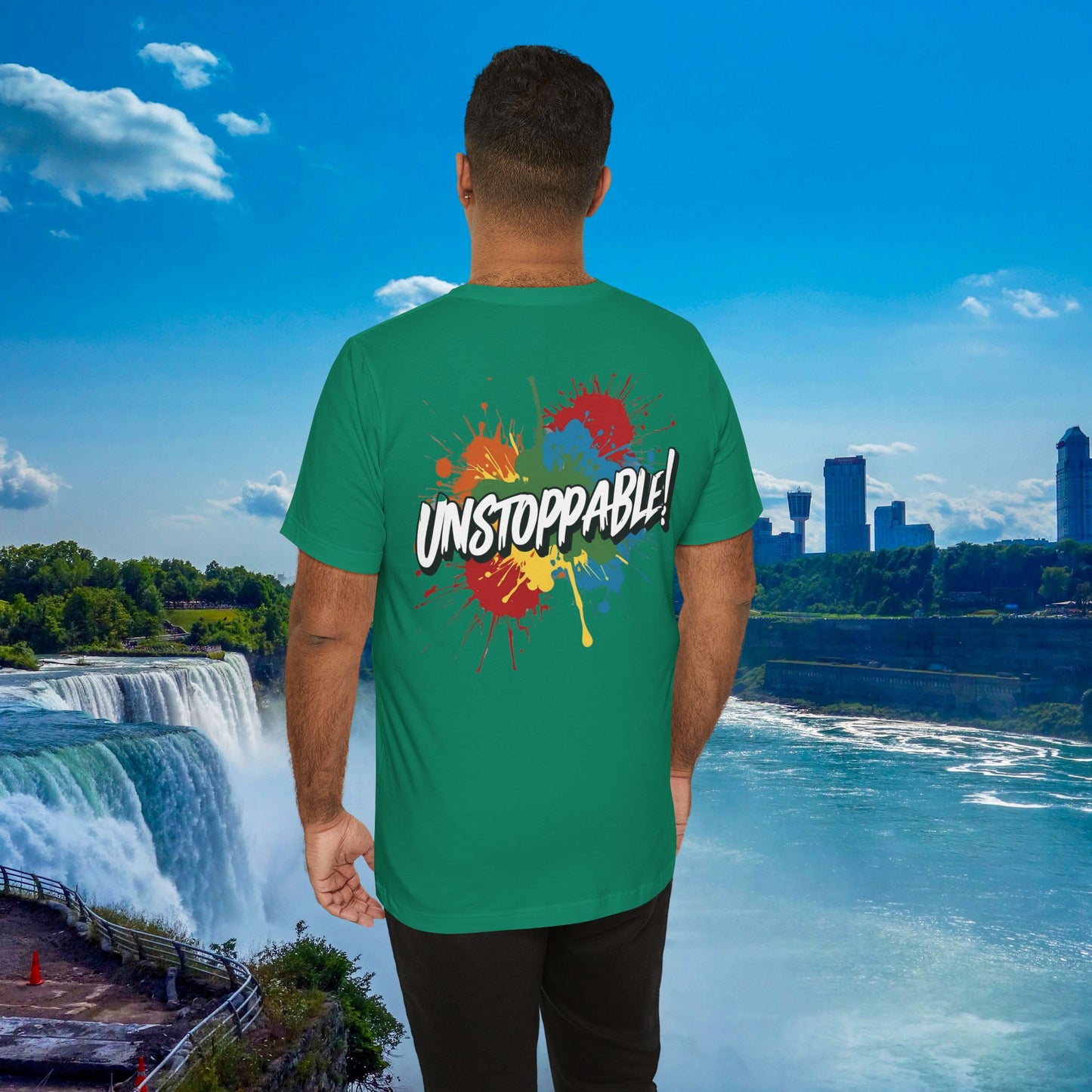 Unstoppable Design Tee - Vintage  Retro  Unisex  Tee - Classic  T-Shirt - Graphic Tee - Casual  Shirt - Short  Sleeve  Shirt
