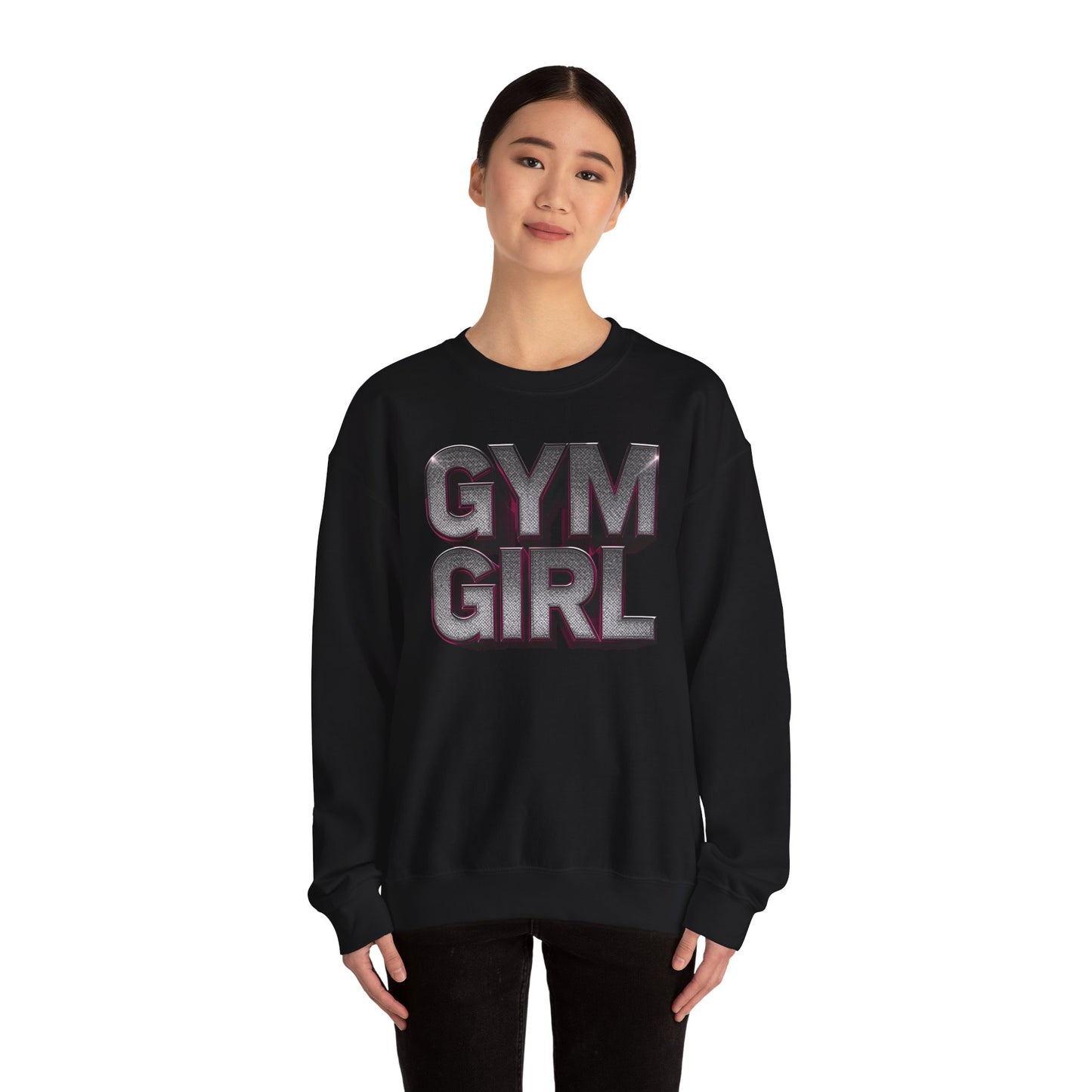 Gym Girl Crewneck Sweatshirt - Stylish Fitness Apparel - Women's Workout Sweatshirt - S-4XL
