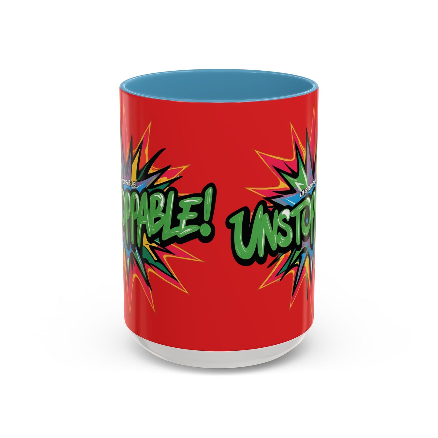 Unstoppable! Motivational Mug - Vibrant Red Design - 11oz/15oz