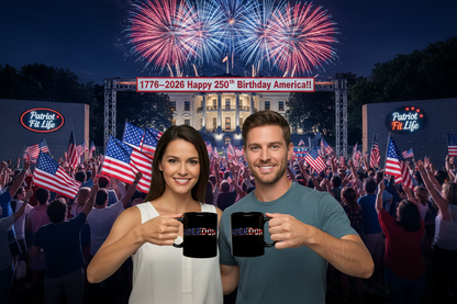 FREEDOM Mug | Patriotic American Flag Stars & Stripes Coffee Cup