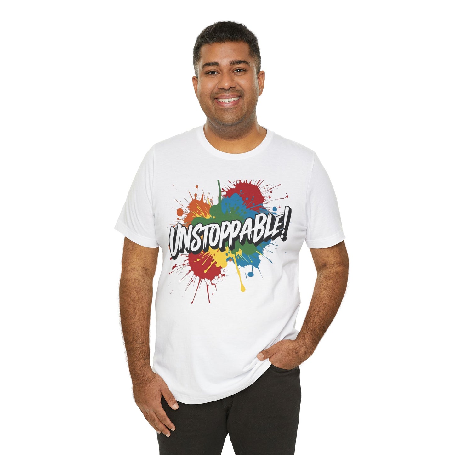 Unstoppable Design Tee - Vintage  Retro  Unisex  Tee - Classic  T-Shirt - Graphic Tee - Casual  Shirt - Short  Sleeve  Shirt