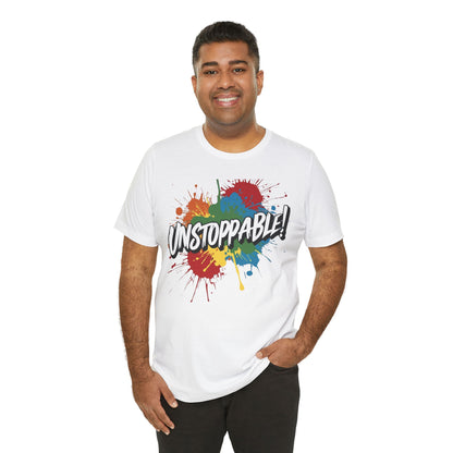 Unstoppable Design Tee - Vintage  Retro  Unisex  Tee - Classic  T-Shirt - Graphic Tee - Casual  Shirt - Short  Sleeve  Shirt
