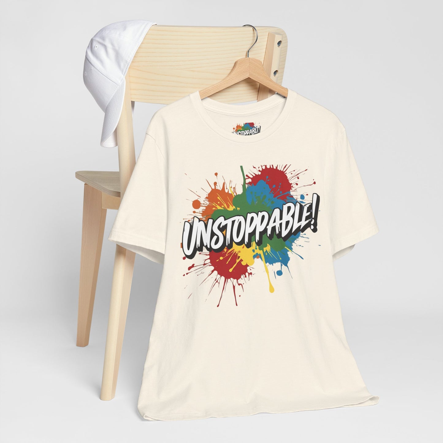 Unstoppable Design Tee - Vintage  Retro  Unisex  Tee - Classic  T-Shirt - Graphic Tee - Casual  Shirt - Short  Sleeve  Shirt
