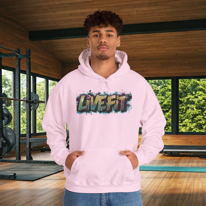 Live Fit Hoodie - Unisex Heavy Blend Sweatshirt - Fitness Enthusiasts -  Gym Wear - Workout Apparel -  Active Lifestyle -  Gift for Him/Her -