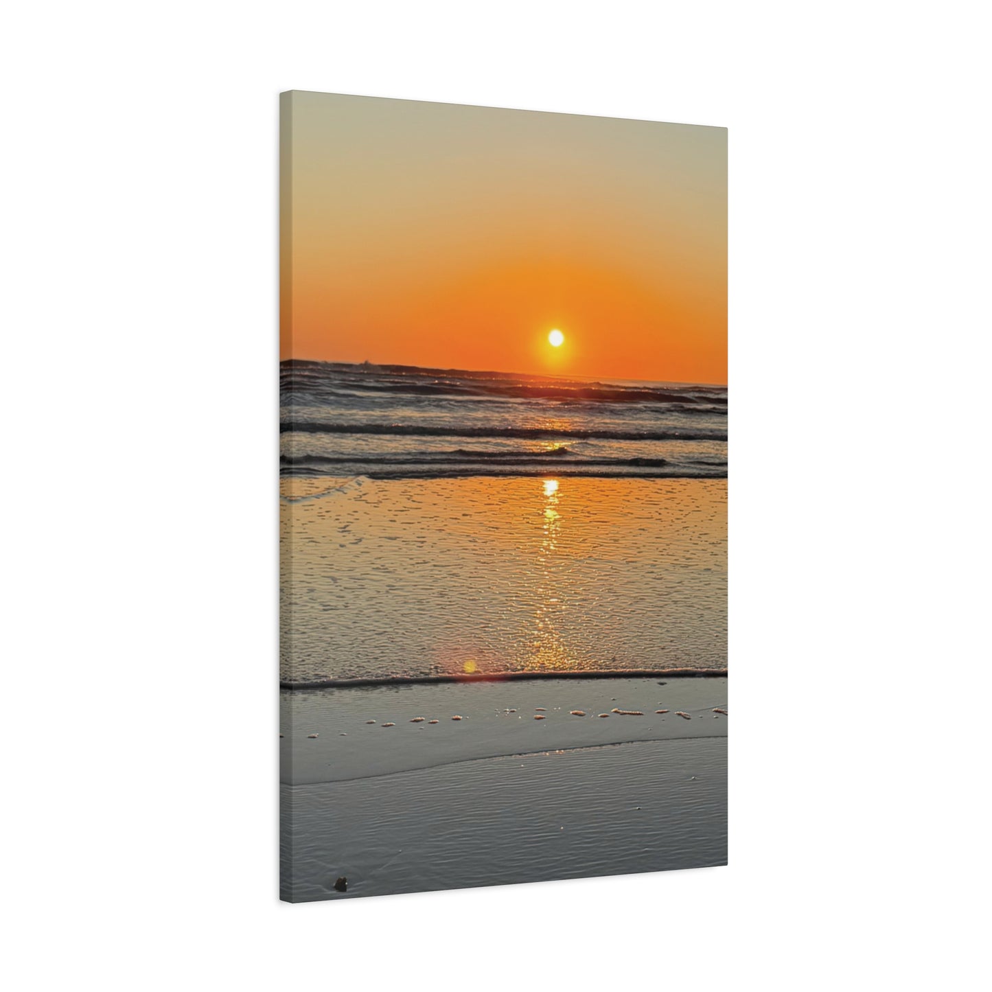 Stunning Sunset Beach Canvas Print, Ocean Decor, Wall Art, Home Decor, Coastal Artwork for Living Room