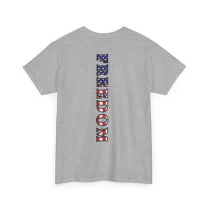 Freedom Patriotic T-Shirt - Red White Blue - American Flag Tee - Unisex S-5XL