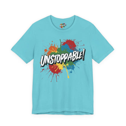 Unstoppable Design Tee - Vintage  Retro  Unisex  Tee - Classic  T-Shirt - Graphic Tee - Casual  Shirt - Short  Sleeve  Shirt