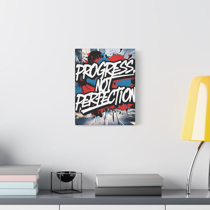 💥 Motivational 💥 Uplifting 💥 Canvas Art  💥 Progress Not Perfection Print  💥 Positive Vibe Décor  💥 Eco-Friendly  UL- Certified  Inks 💥 Gift  Giving 💥 Horizontal Is In A Different Listing 💥