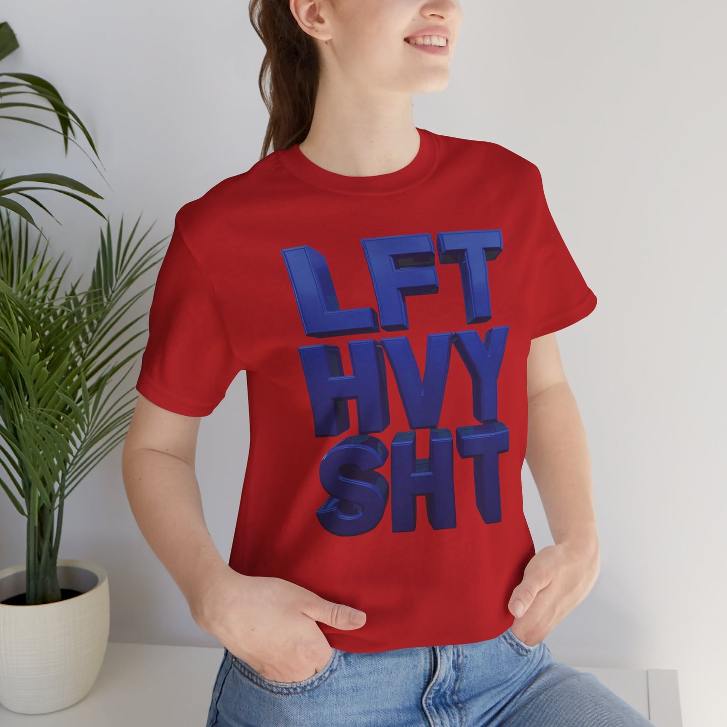 LFT HVY SHT - Lift Heavy Shit - Bold 3D Gym Tee - Fitness