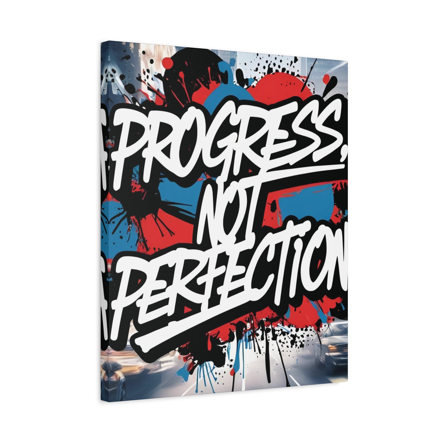 💥 Motivational 💥 Uplifting 💥 Canvas Art  💥 Progress Not Perfection Print  💥 Positive Vibe Décor  💥 Eco-Friendly  UL- Certified  Inks 💥 Gift  Giving 💥 Horizontal Is In A Different Listing 💥