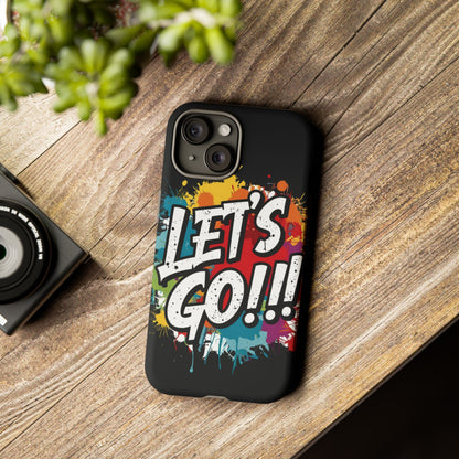 💥Phone Case 💥 Colorful 💥 Let's Go! 💥  Tough Phone Case 💥  Vibrant Design 💥 iPhones  15 & 16 💥  Birthday Gift 💥