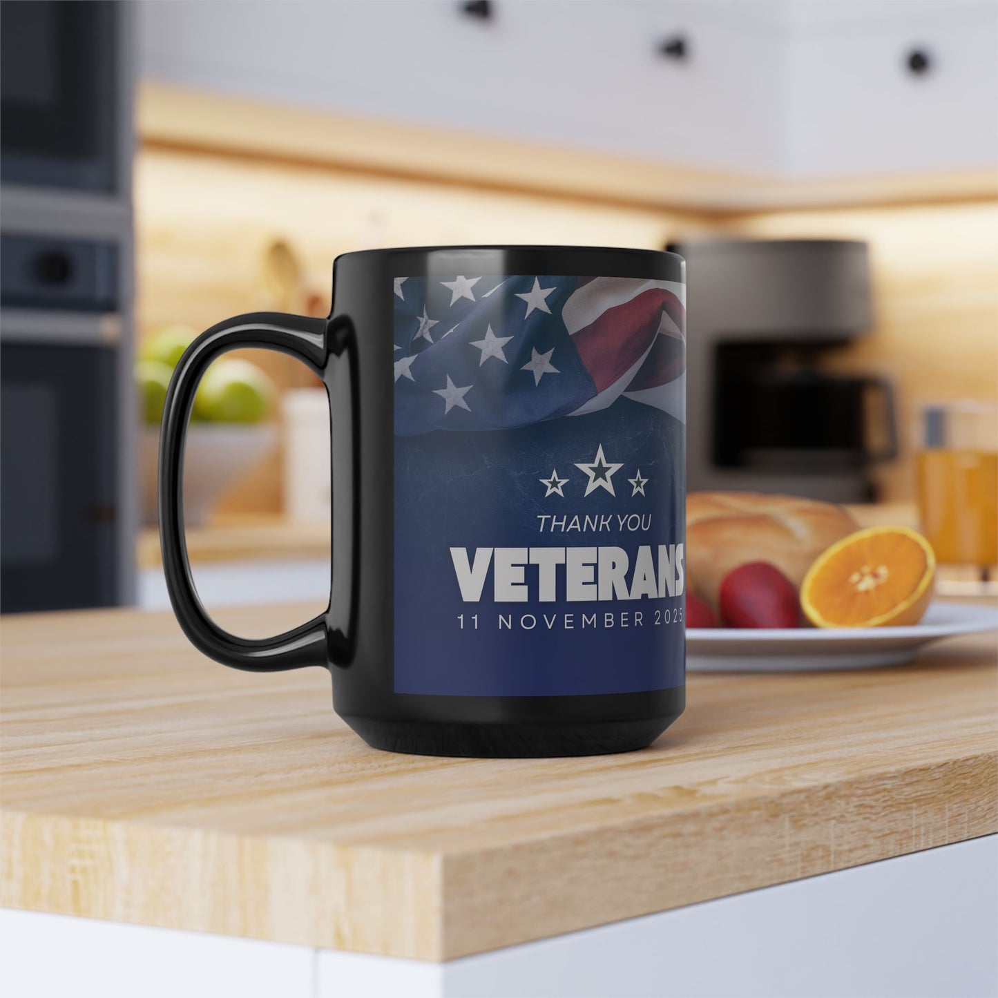 Veterans Day - Thank You Mug — American Flag Tribute (11oz/15oz)