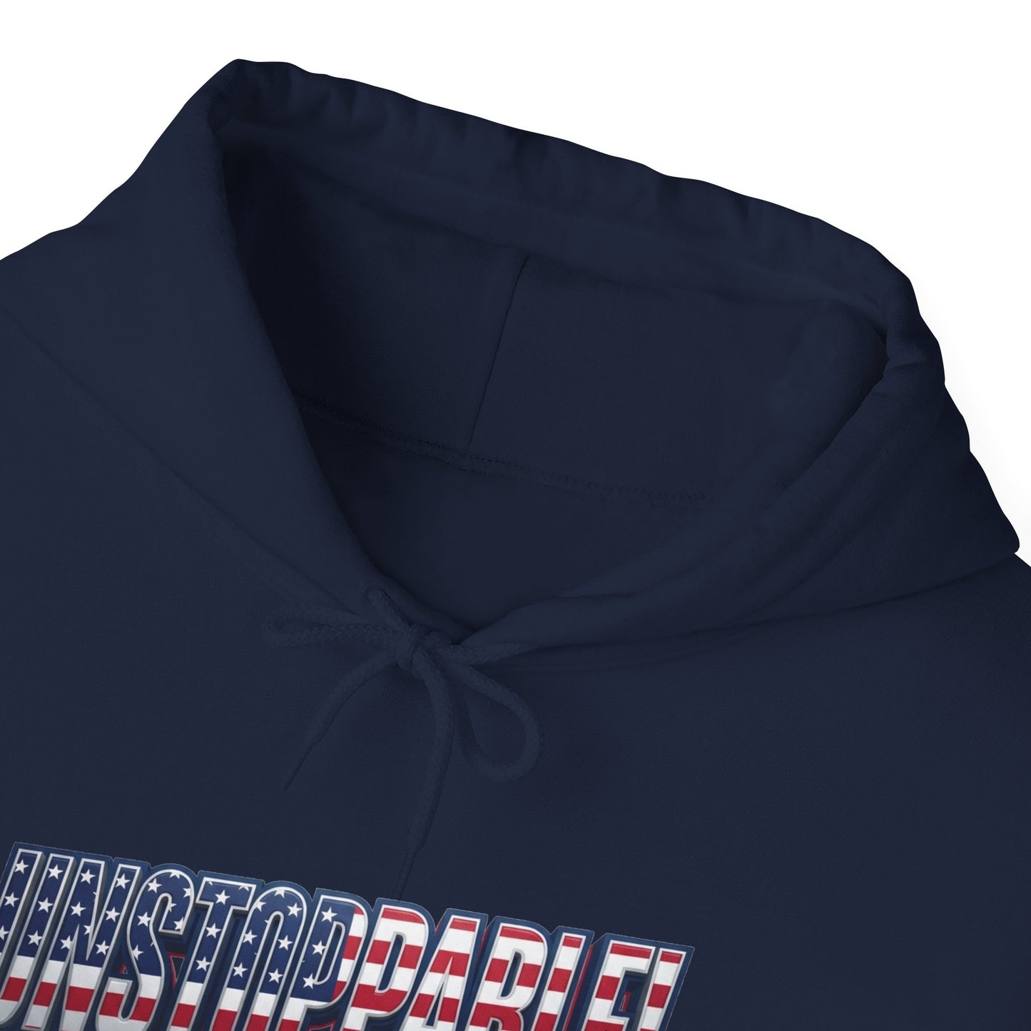 UNSTOPPABLE! Hoodie — USA Flag Graphic Pullover | LIVE FIT - Patriot Fit Life