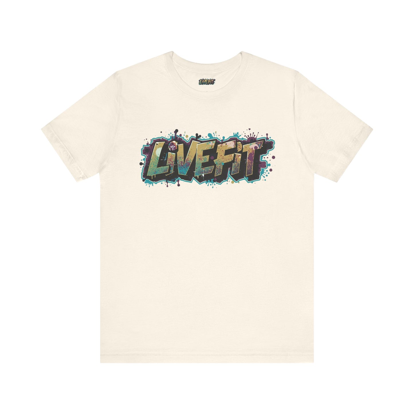 LIVE FIT Graphic Fitness Tee - Motivational Workout Apparel