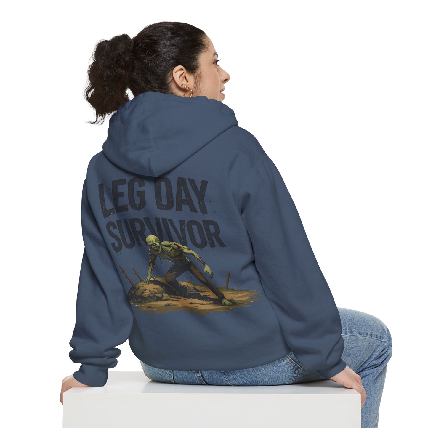 Leg Day Survivor! - Funny Gym Hoodie - Unisex Fitness Sweatshirt - Workout Apparel - S-5XL