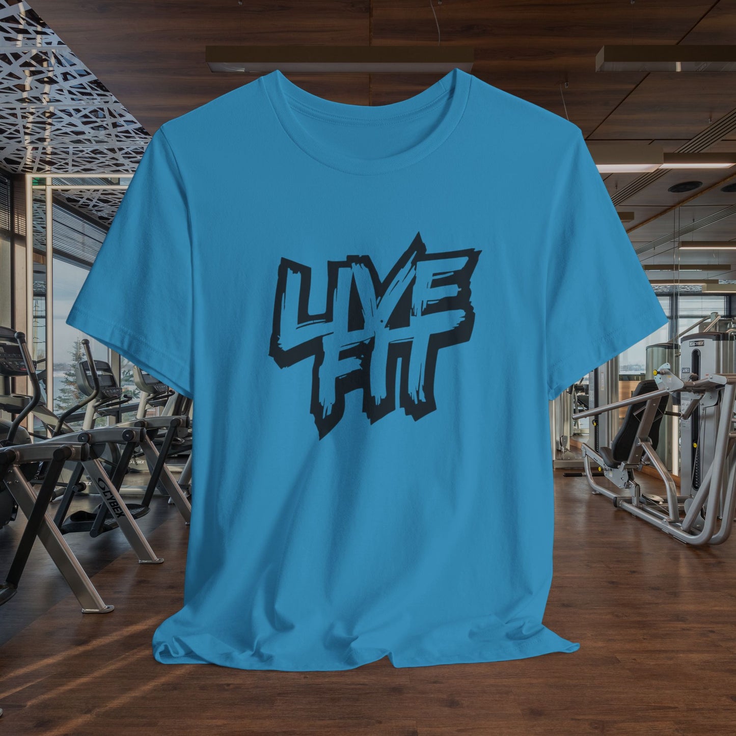 LIVE FIT Unisex Jersey Tee - Fitness T-Shirt - Casual Wear - Workout Top - Gym Apparel -  Motivational Shirt -
