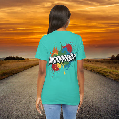 Unstoppable Design Tee - Vintage  Retro  Unisex  Tee - Classic  T-Shirt - Graphic Tee - Casual  Shirt - Short  Sleeve  Shirt