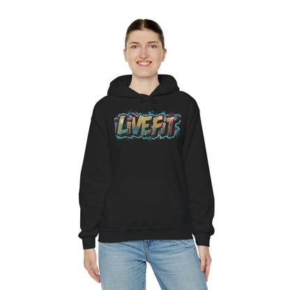 Live Fit Hoodie - Unisex Heavy Blend Sweatshirt - Fitness Enthusiasts -  Gym Wear - Workout Apparel -  Active Lifestyle -  Gift for Him/Her -