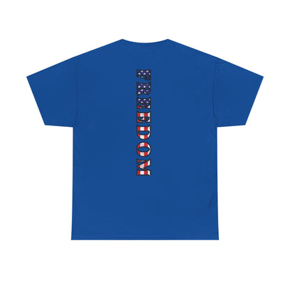Freedom Patriotic T-Shirt - Red White Blue - American Flag Tee - Unisex S-5XL
