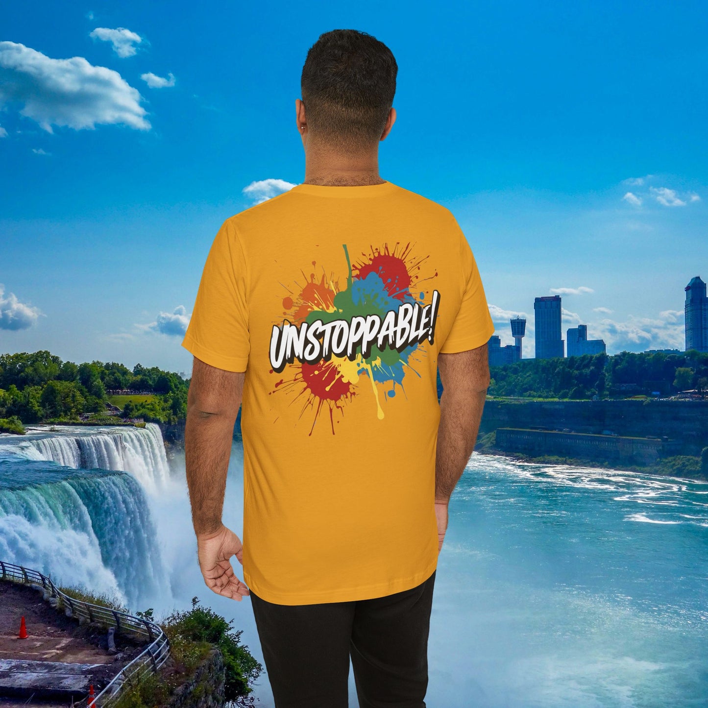 Unstoppable Design Tee - Vintage  Retro  Unisex  Tee - Classic  T-Shirt - Graphic Tee - Casual  Shirt - Short  Sleeve  Shirt
