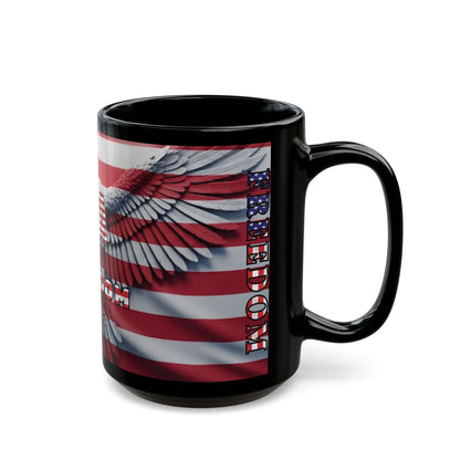 Mug - USA - Patriotic American Flag  Eagle 11oz/15oz - Freedom - Red White & Blue