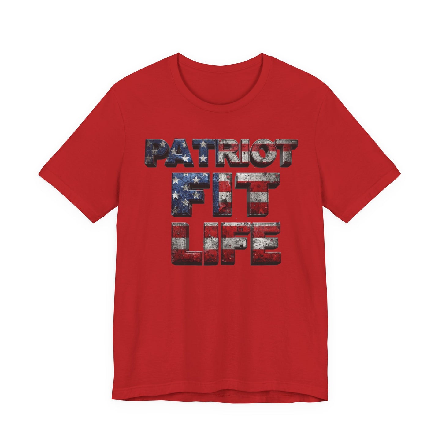 Patriot Fit Life T-Shirt | American Flag Fitness Tee – LIVE FIT