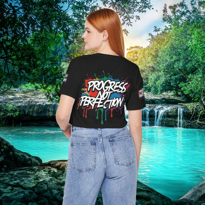 💥 Vibrant   💥   Eye-catching   💥   Motivational    💥 All  Over Print   💥 Unisex T-shirt  💥   Progress  Not  Perfection   💥  Art-Inspired   💥  Apparel  💥  Sizes  XS  x  4XL 💥