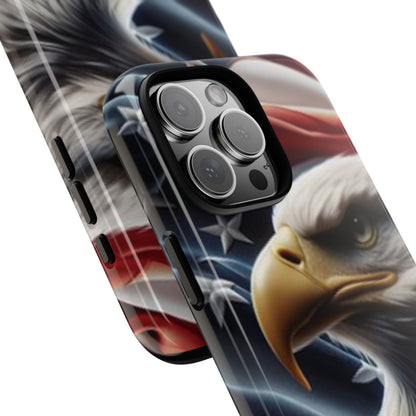 Patriotic Eagle Phone Case | Tough Cases for Nature Lovers, Gift for Veterans, Independence Day, Memorial Day
