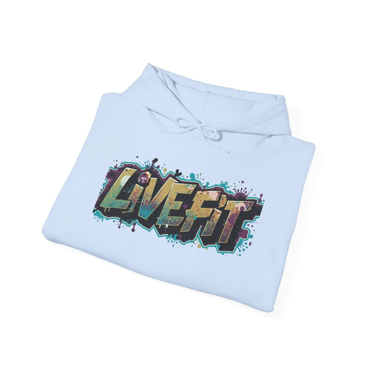Live Fit Hoodie - Unisex Heavy Blend Sweatshirt - Fitness Enthusiasts -  Gym Wear - Workout Apparel -  Active Lifestyle -  Gift for Him/Her -
