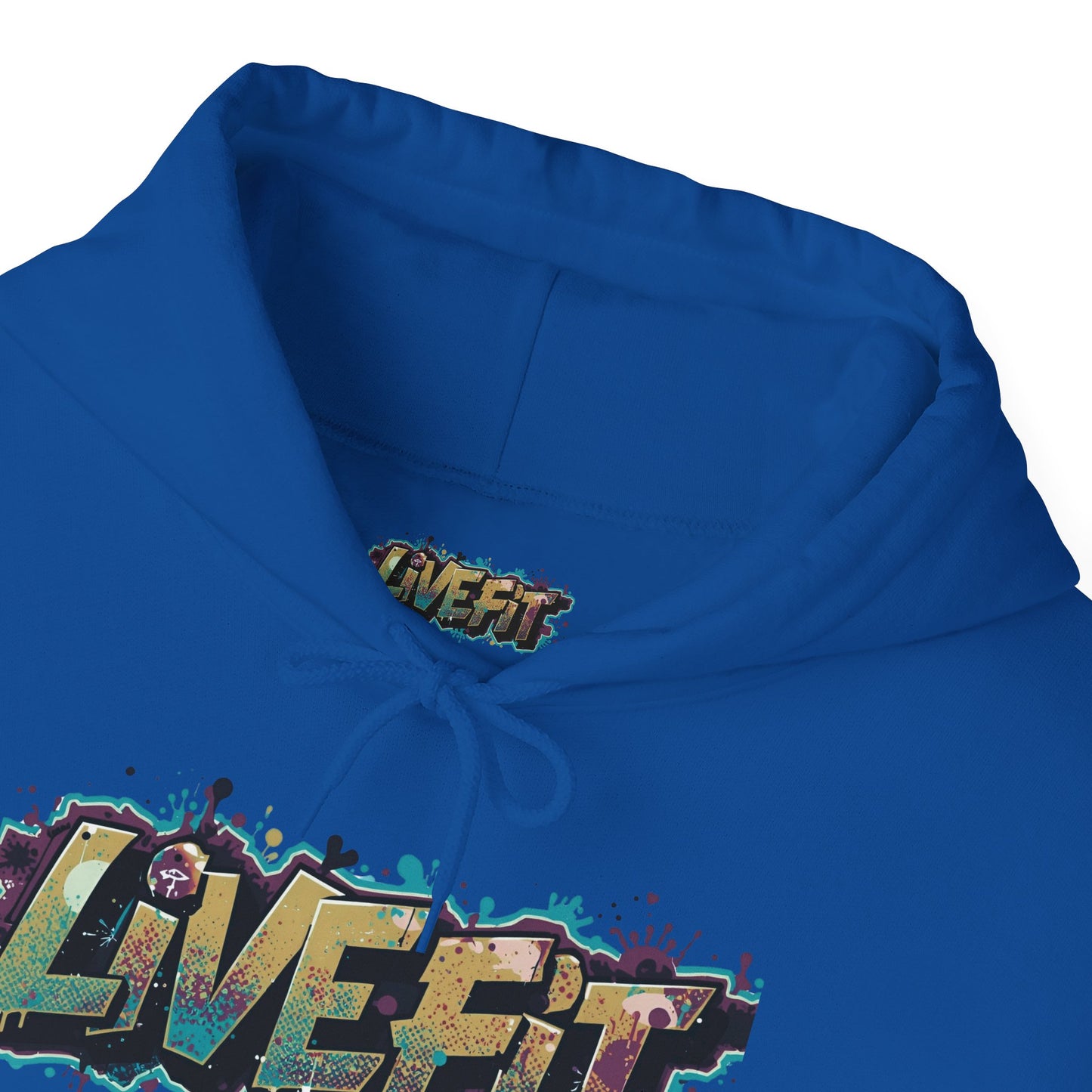 Live Fit Hoodie - Unisex Heavy Blend Sweatshirt - Fitness Enthusiasts -  Gym Wear - Workout Apparel -  Active Lifestyle -  Gift for Him/Her -