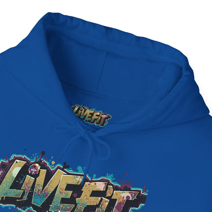 Live Fit Hoodie - Unisex Heavy Blend Sweatshirt - Fitness Enthusiasts -  Gym Wear - Workout Apparel -  Active Lifestyle -  Gift for Him/Her -