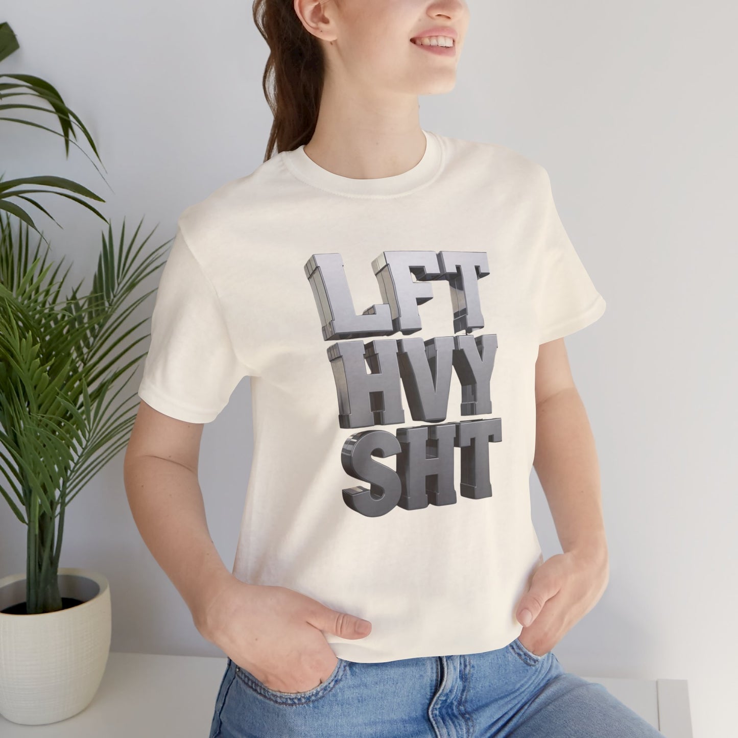 Lift Heavy Shit - LFT HVY SHT - 3D Gym T-Shirt - Bold Weightlifting Tee
