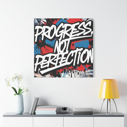 💥 Motivational 💥 Uplifting 💥 Canvas Art  💥 Progress Not Perfection Print  💥 Positive Vibe Décor  💥 Eco-Friendly  UL- Certified  Inks 💥 Gift  Giving 💥 Horizontal Is In A Different Listing 💥