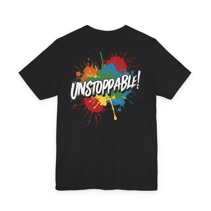 Unstoppable Design Tee - Vintage  Retro  Unisex  Tee - Classic  T-Shirt - Graphic Tee - Casual  Shirt - Short  Sleeve  Shirt