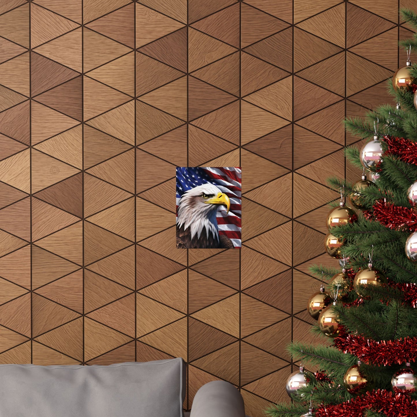 💥 Patriotic 💥 Bald Eagle 💥 Red White & Blue 💥 Wall Art 💥 Matte  💥 Vertical Poster 💥