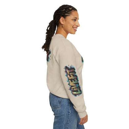 Live Fit Crewneck Sweatshirt - Trendy Fitness Apparel -  Unisex Casual Wear -  Sports Gift -  Workout Fashion -  Street Style Sweatshirt -