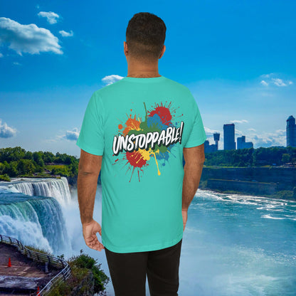 Unstoppable Design Tee - Vintage  Retro  Unisex  Tee - Classic  T-Shirt - Graphic Tee - Casual  Shirt - Short  Sleeve  Shirt