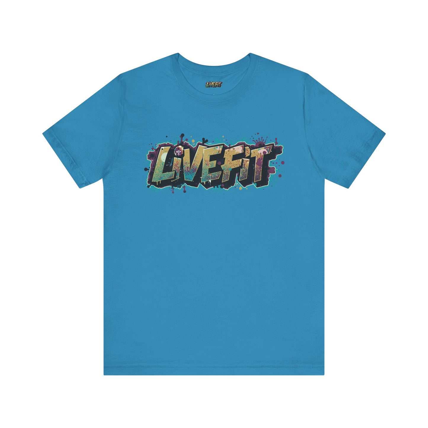 LIVE FIT Graphic Fitness Tee - Motivational Workout Apparel