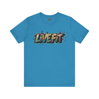 LIVE FIT Graphic Fitness Tee - Motivational Workout Apparel