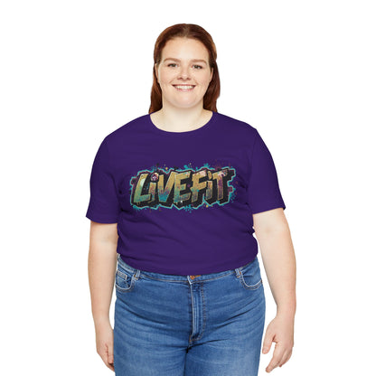 LIVE FIT Graphic Fitness Tee - Motivational Workout Apparel