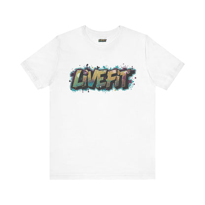 LIVE FIT Graphic Fitness Tee - Motivational Workout Apparel