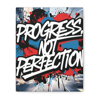 💥 Motivational 💥 Uplifting 💥 Canvas Art  💥 Progress Not Perfection Print  💥 Positive Vibe Décor  💥 Eco-Friendly  UL- Certified  Inks 💥 Gift  Giving 💥 Horizontal Is In A Different Listing 💥