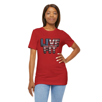 Unisex Graphic Tee - Patriotic Tee - American Flag - Red White Blue - Fitness Shirt - Workout Top - Casual Apparel for Independence Day - XS-4XL -