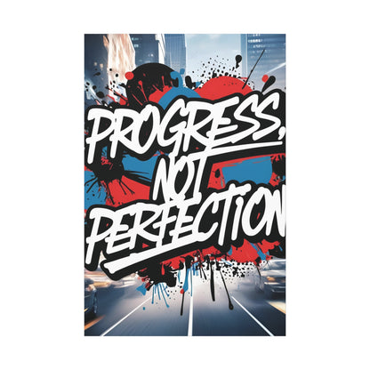 💥 Motivational 💥 Uplifting 💥 Canvas Art  💥 Progress Not Perfection Print  💥 Positive Vibe Décor  💥 Eco-Friendly  UL- Certified  Inks 💥 Gift  Giving 💥 Horizontal Is In A Different Listing 💥