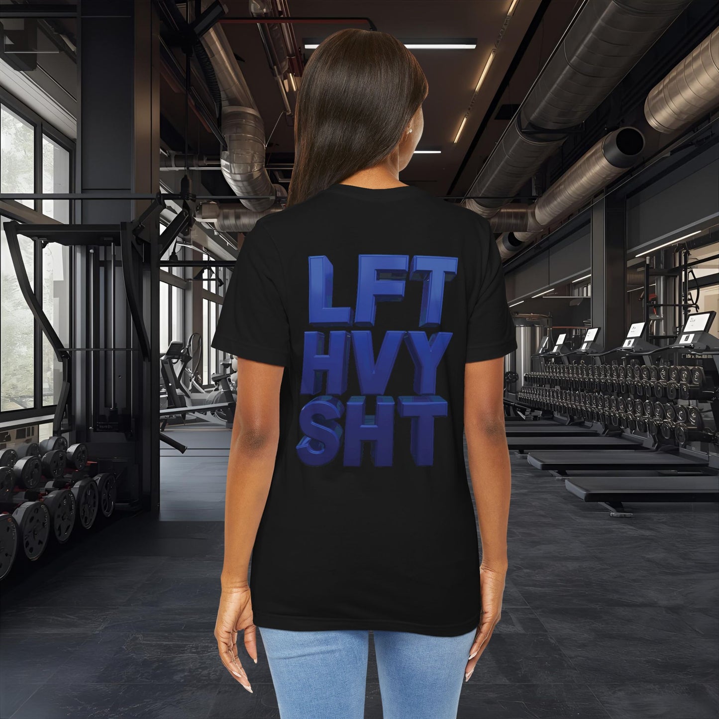 LFT HVY SHT - Lift Heavy Shit - Bold 3D Gym Tee - Fitness