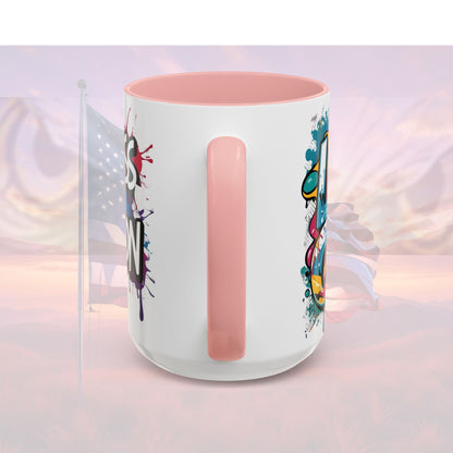 Vibrant   Ceramic  Mug    Inspirational      Let's Go!     Graffiti  Mug      Coffee Mug        Progress  Not  Perfection   Sizes   11oz  &  15oz    Birthday Gift   Graduation Gift    8  Different  Color Options